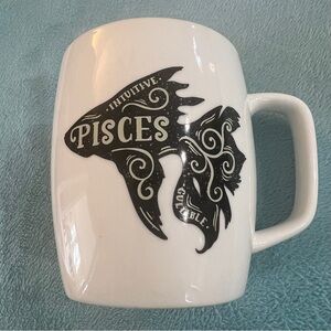 Threshold Pisces Intuitive Fish Mug - Black and White